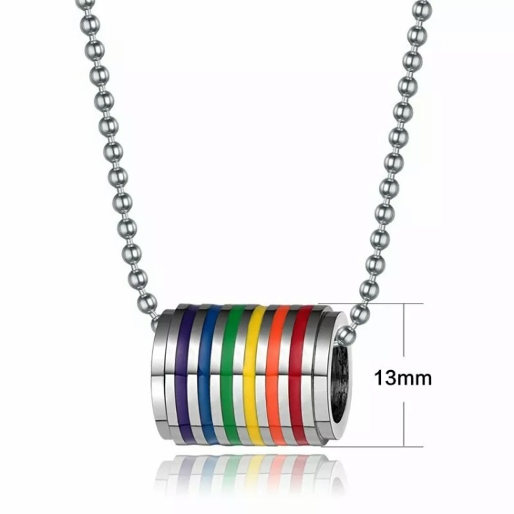 🌈FREE🌈with any LGBTQ purchase. LGBTQ Pride Rainbow Charm Pendant Necklace